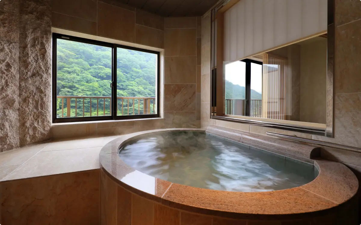 最上階眺望風呂付 和洋室「雅」