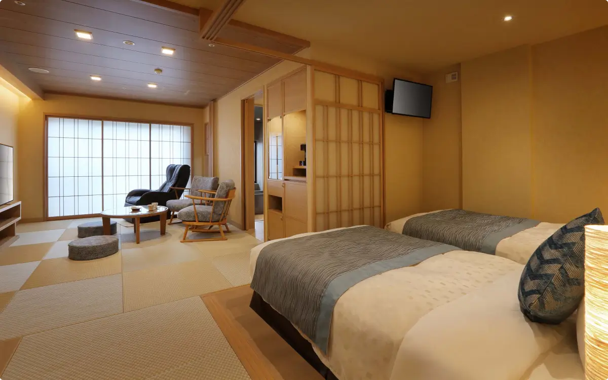 御影石風呂付 スーペリア和洋室