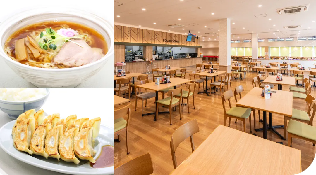 写真:ラーメン・生姜焼き・建物外観