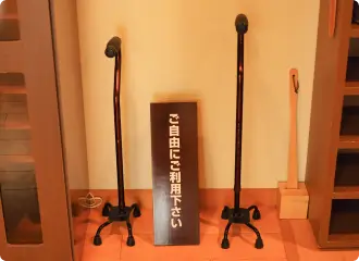 写真:杖(大浴場)